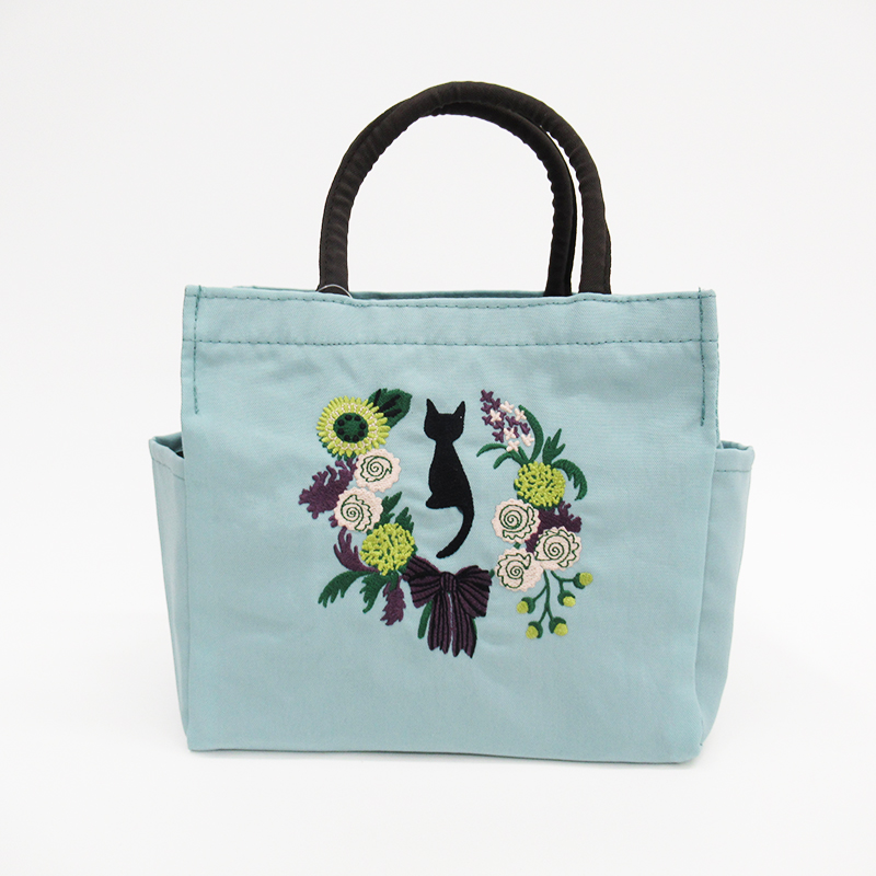 Atsuko Matano アツコ マタノ / バースデーリース 刺繍マチ付トート 【日本製】